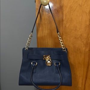 Michael Kors Navy Hamilton Purse